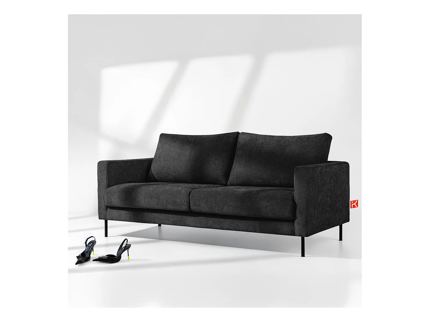 Sofa LUMO - 3-Sitzer - Anthrazit
