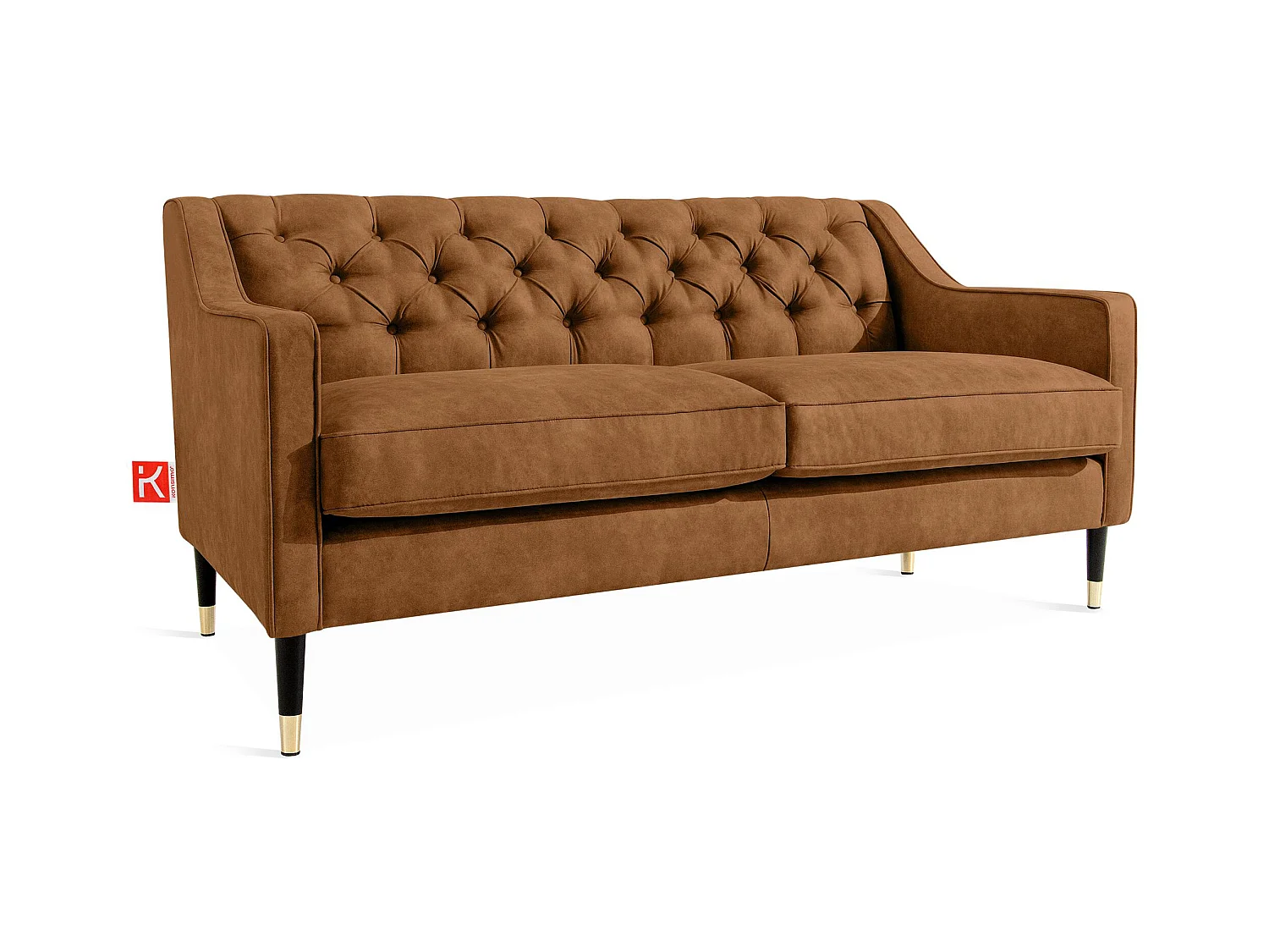 Sofa NOMUS - 2-Sitzer - Dunkelorange