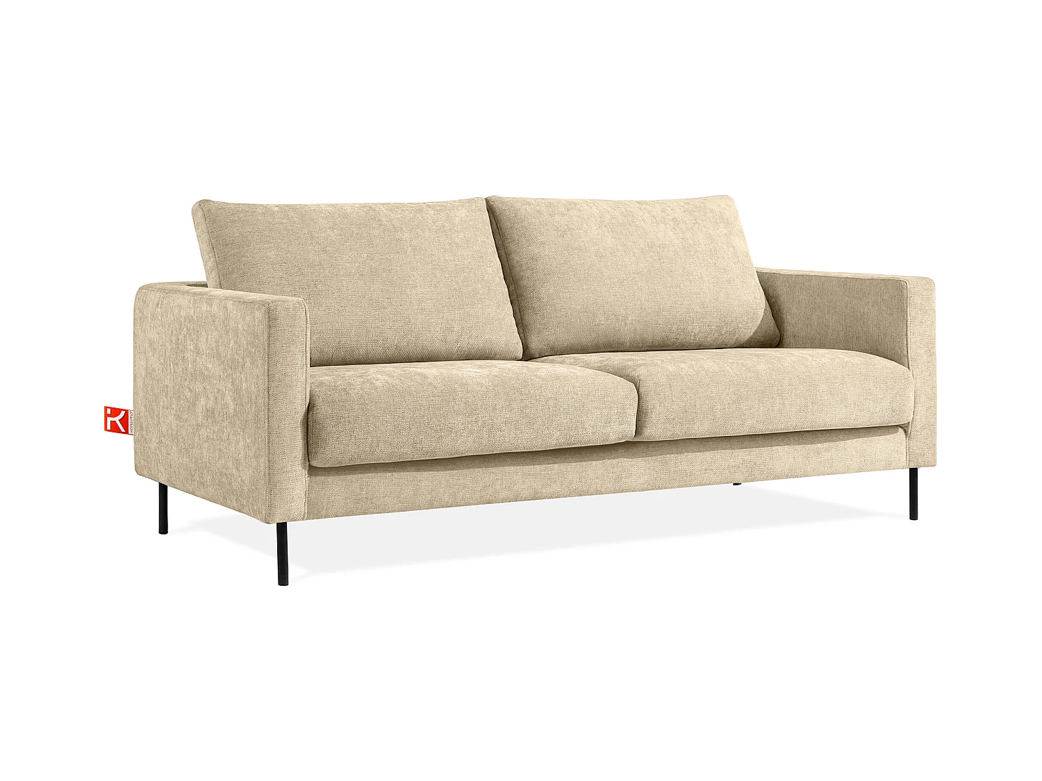 Sofa mit Schlaffunktion - MOLLIS - 3-Sitzer - Ecru