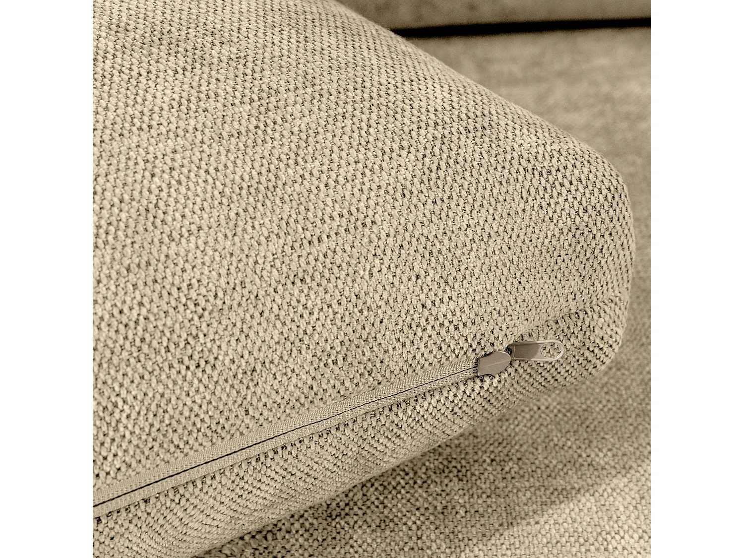 Sofa mit Schlaffunktion - MOLLIS - 3-Sitzer - Ecru