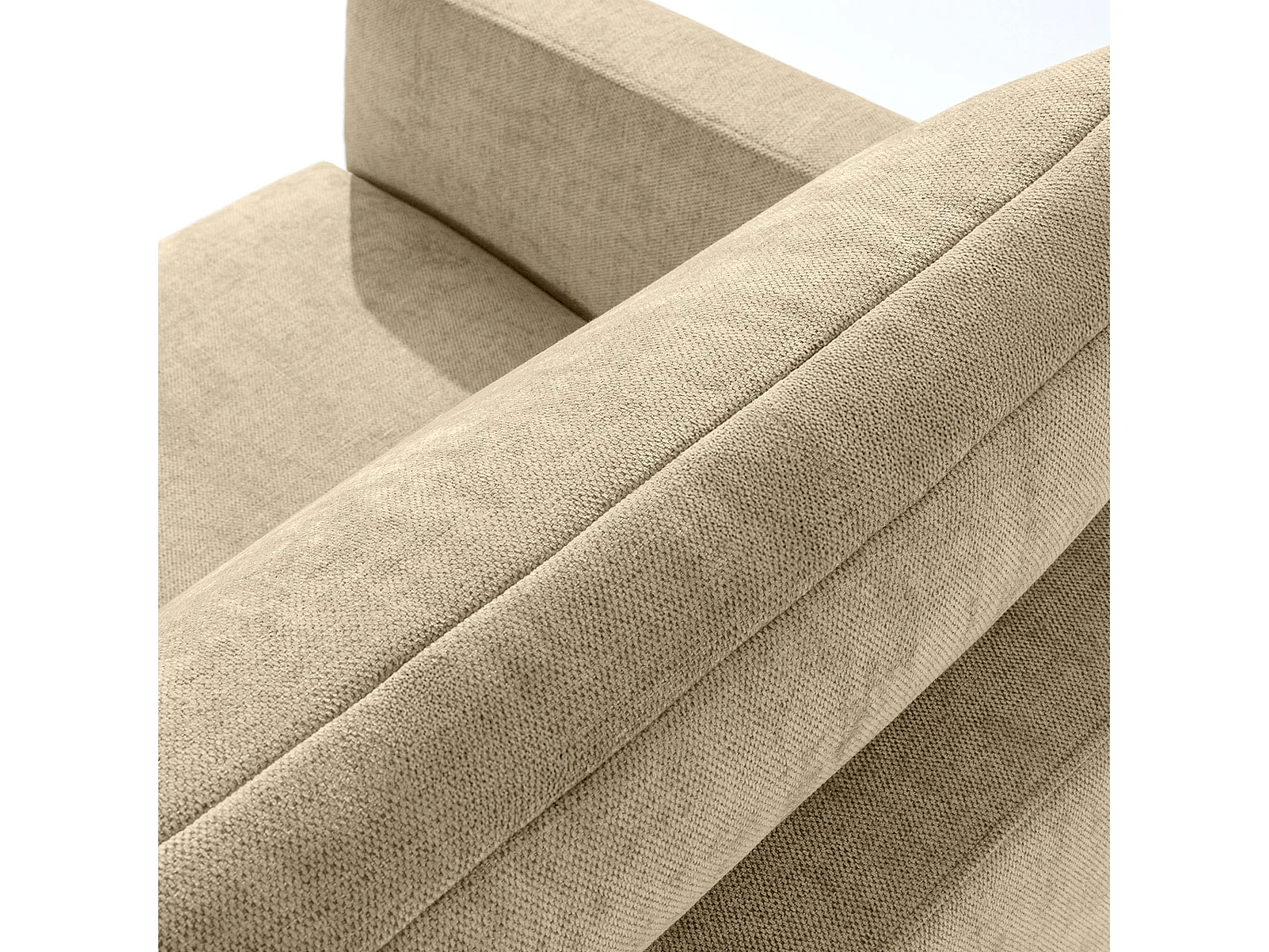 Sofa mit Schlaffunktion - MOLLIS - 3-Sitzer - Ecru