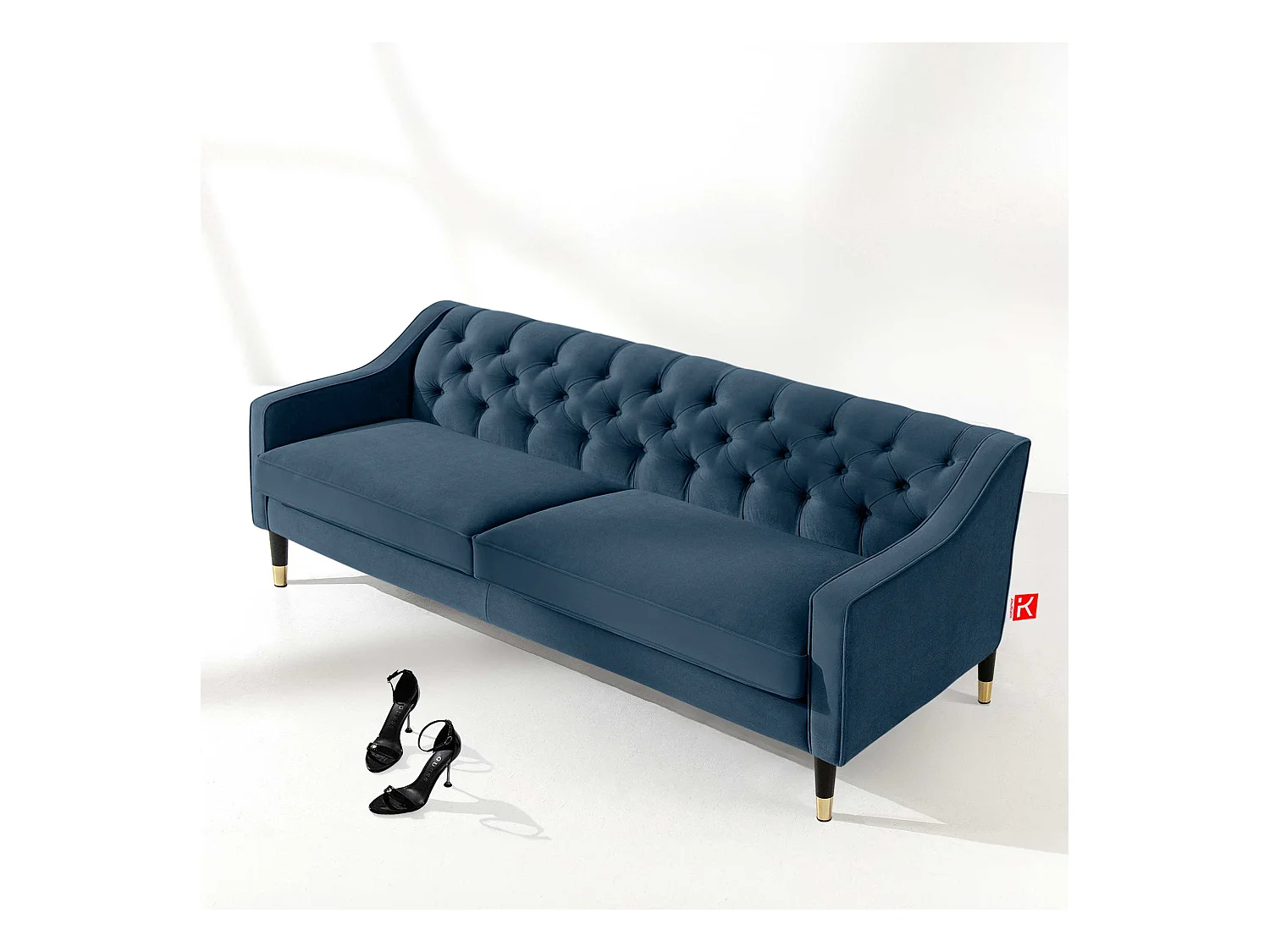 Sofa NOMUS - 3-Sitzer - Marineblau