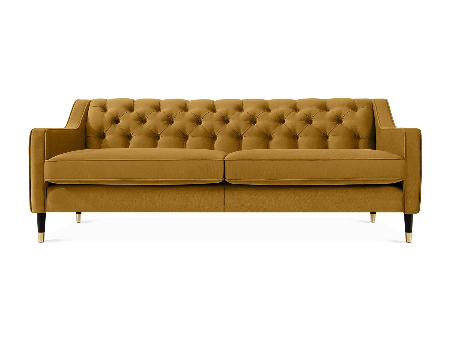 Canapé droit NOMUS - 3 places - Jaune