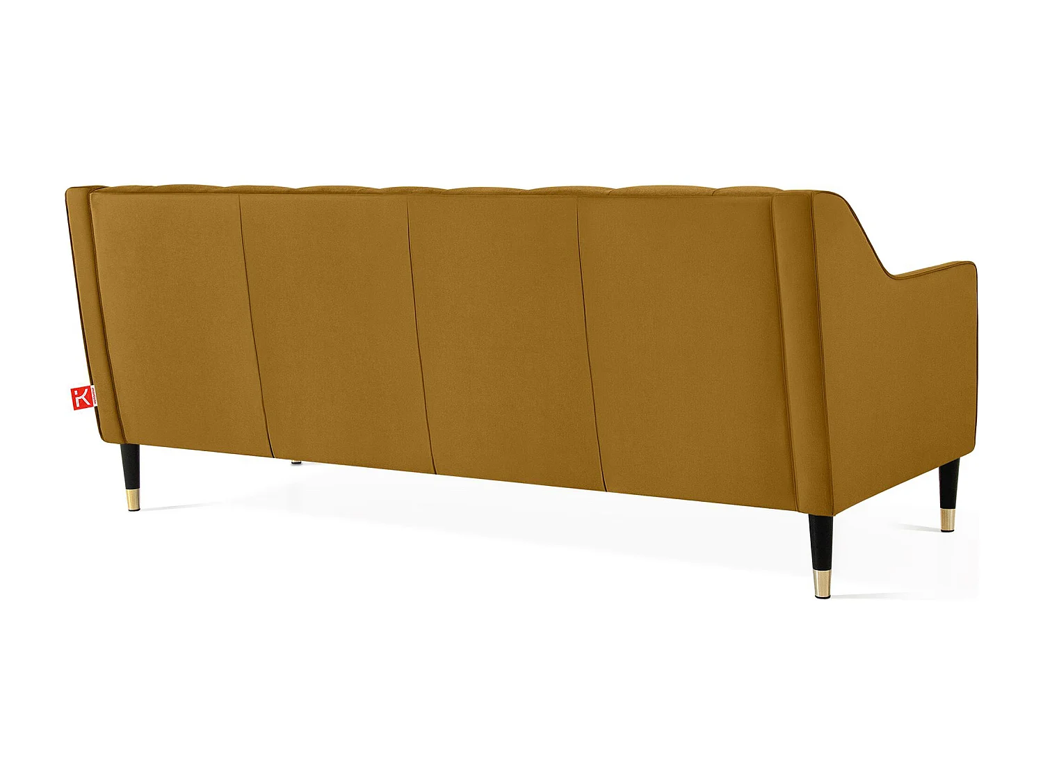 Canapé droit NOMUS - 3 places - Jaune