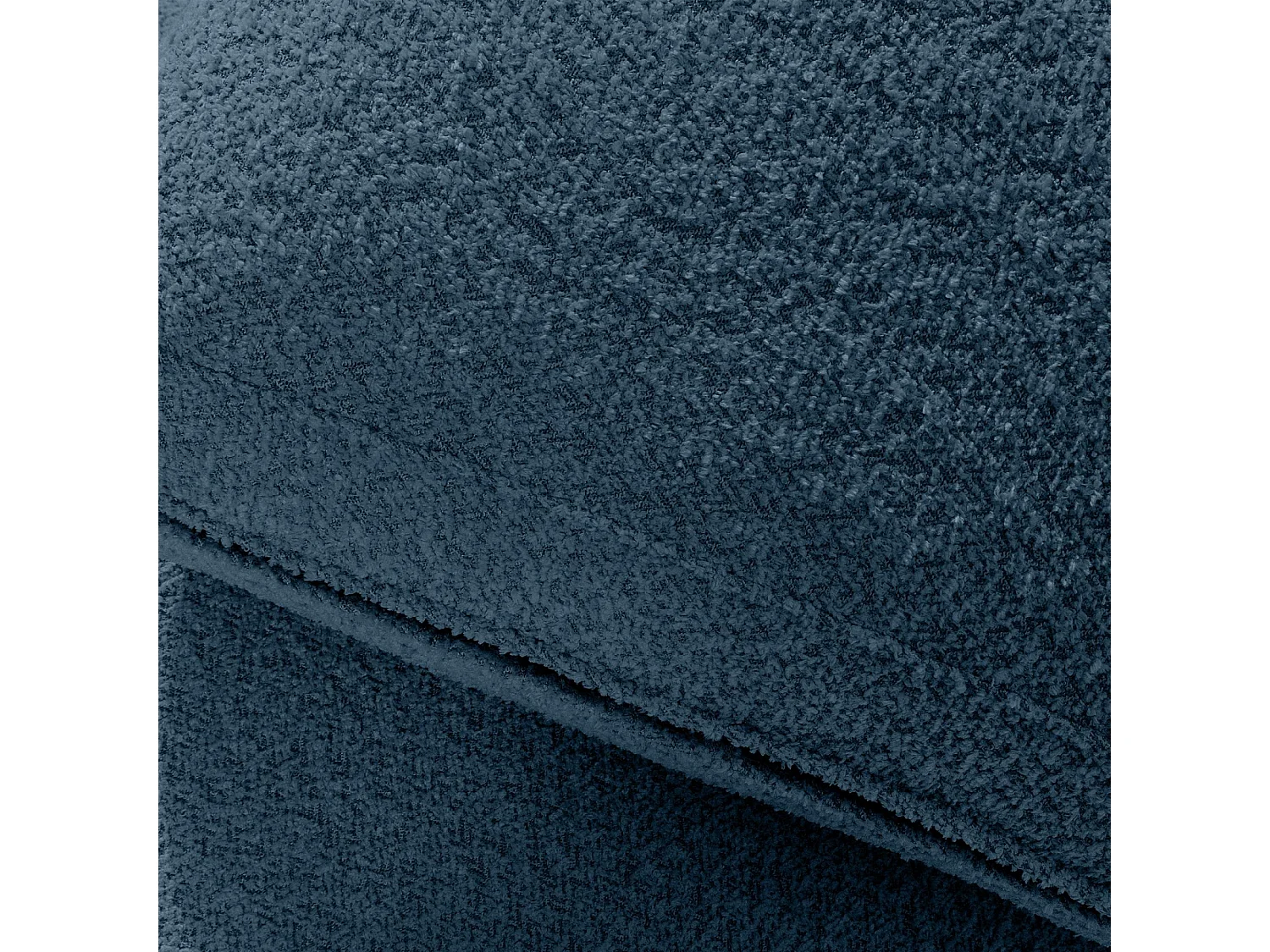 Ecksofa links - modern - ZUCCO - 4-Sitzer - Boucle - Nachtblau