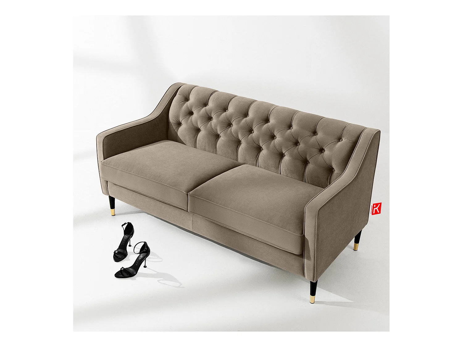 Sofa NOMUS - 2-Sitzer - Beige