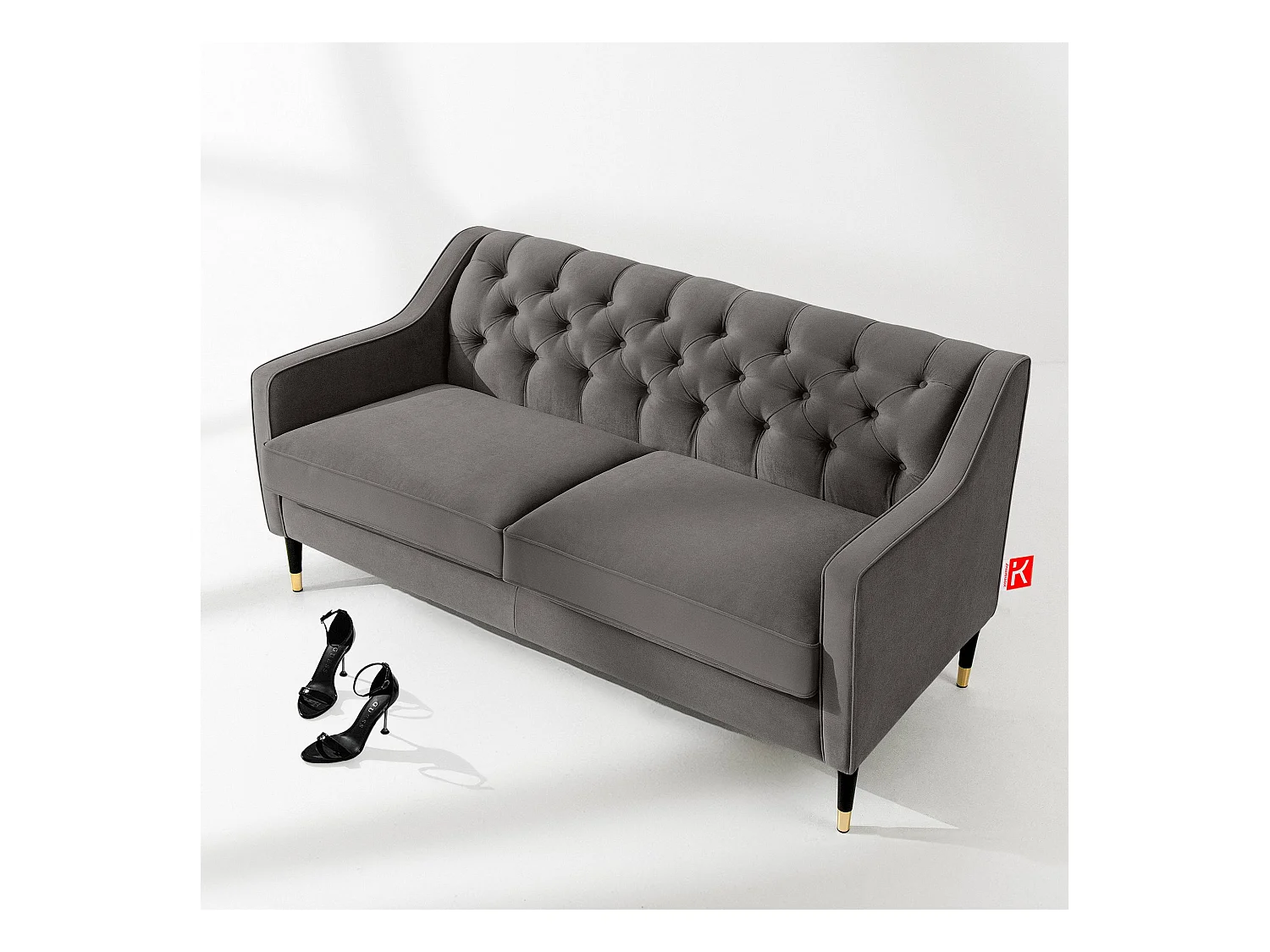 Sofa NOMUS - 2-Sitzer - Grau