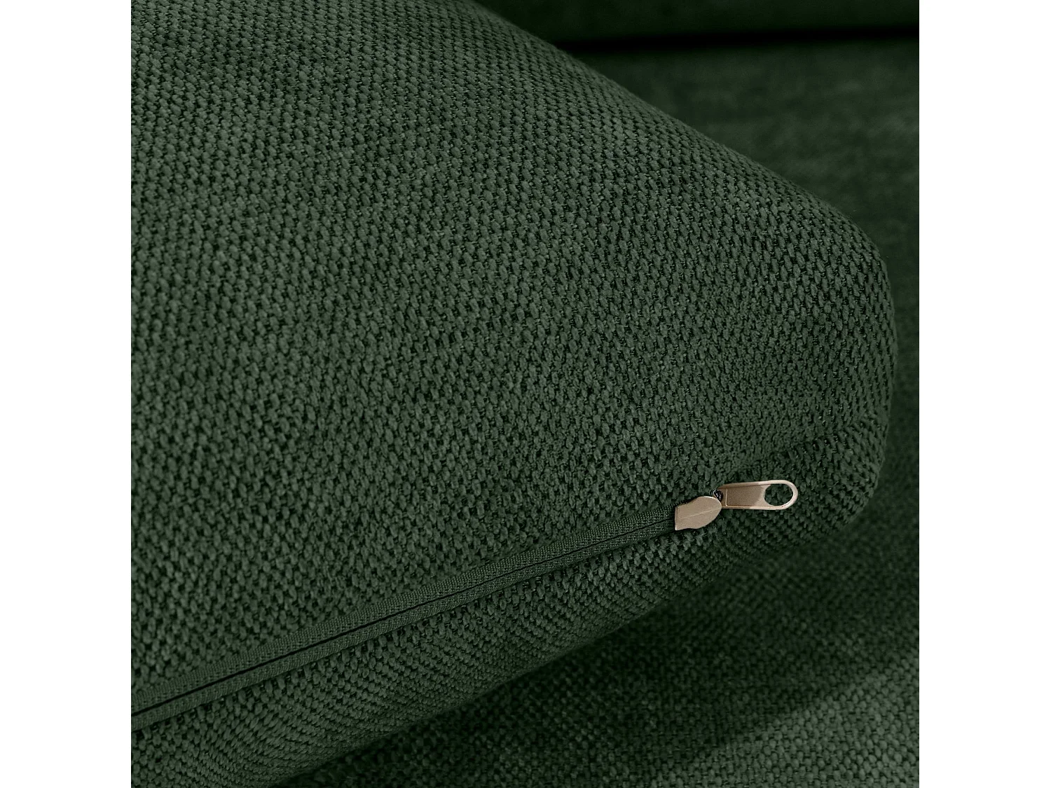 Canapé droit LUMO - 3 places - Vert foncé