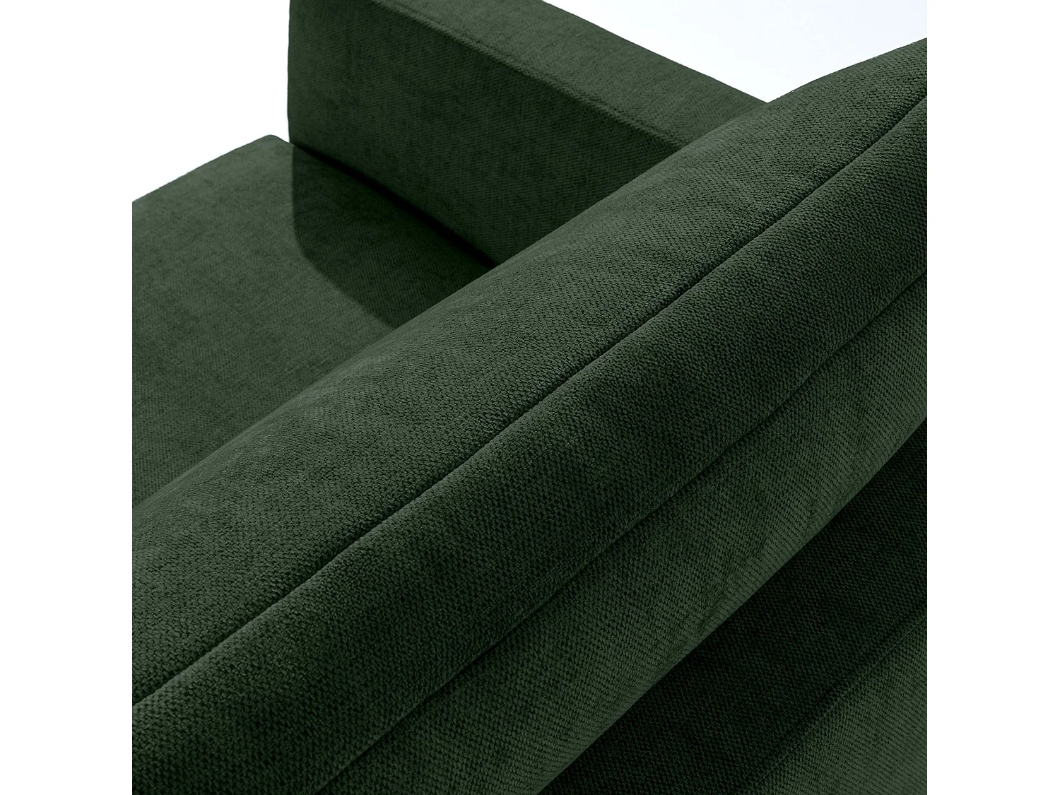 Canapé droit LUMO - 3 places - Vert foncé