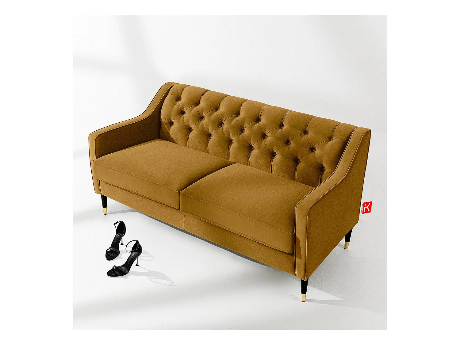 Sofa NOMUS - 2-Sitzer - Gelb