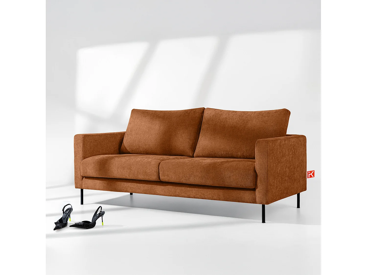 Sofa LUMO - 3-Sitzer - Rot