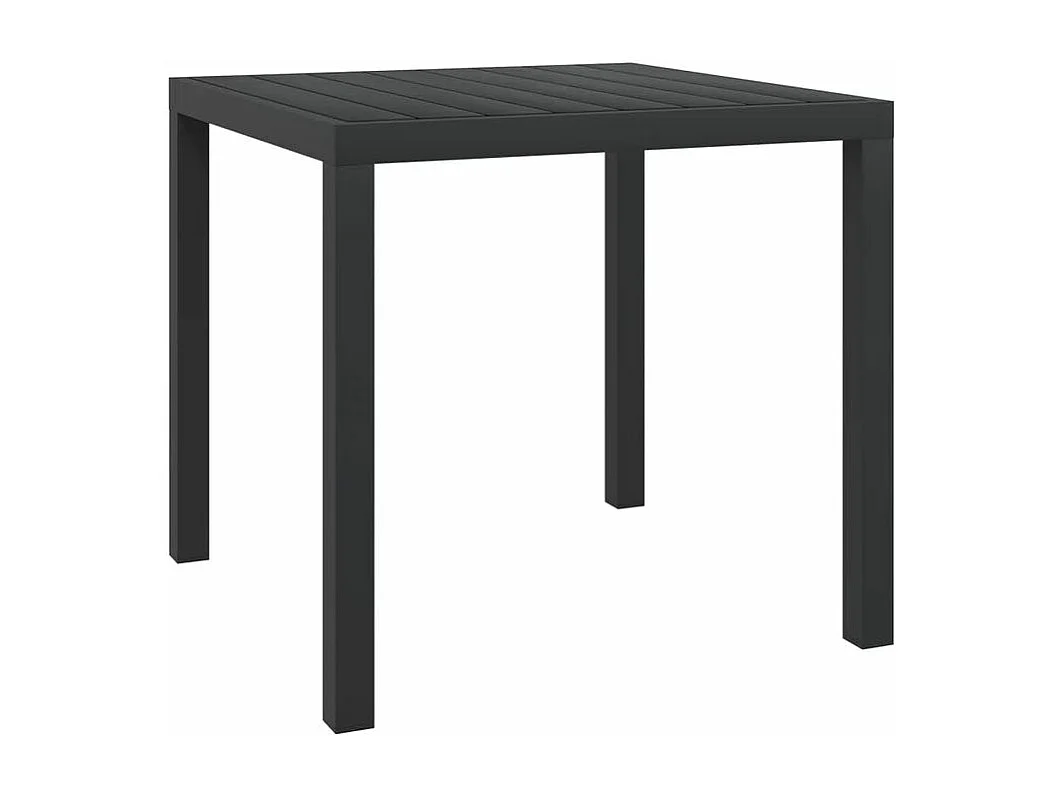 Mobilier à dîner de jardin et coussins 3pcs Résine tressée Noir