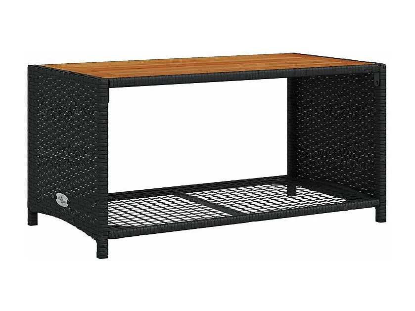 Salon de jardin 4 pcs avec coussins noir résine tressée