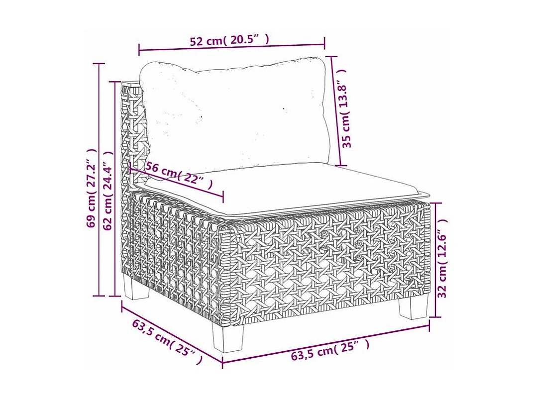 Salon de jardin avec coussins 5 pcs beige résine tressée