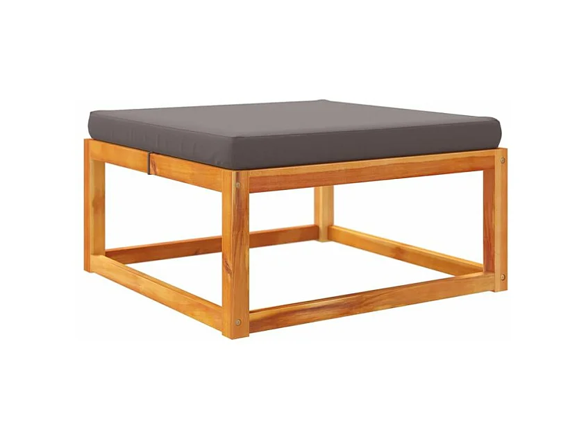 Salon de jardin avec coussins 4 pcs bois d'acacia massif