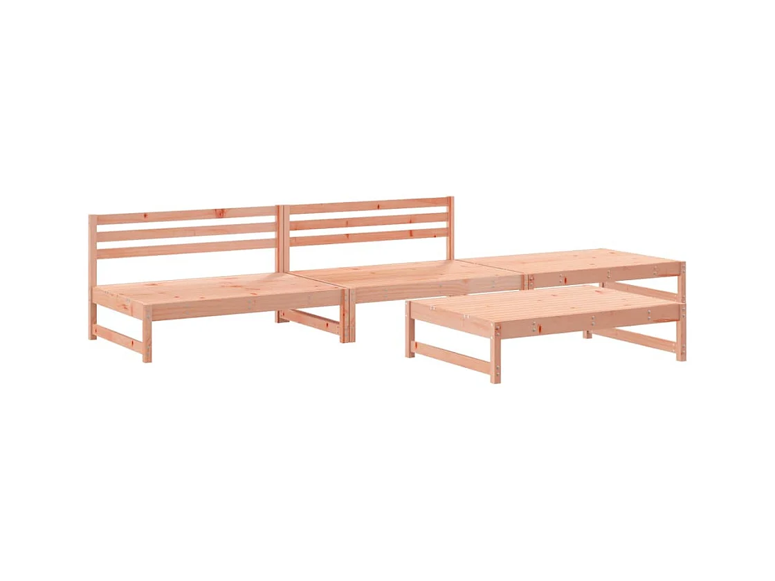 Salon de jardin 4 pcs bois massif douglas