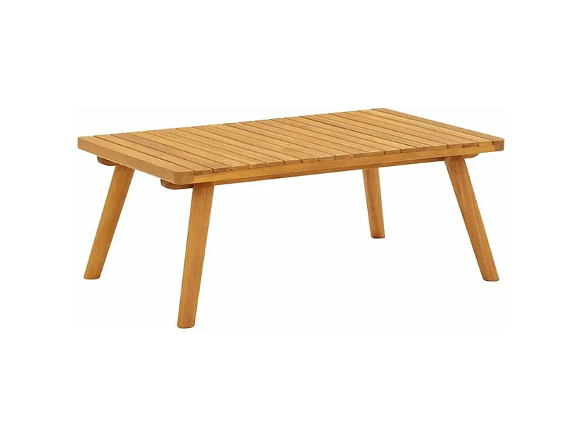 Salon de jardin 7 pcs avec coussins Bois d'acacia solide