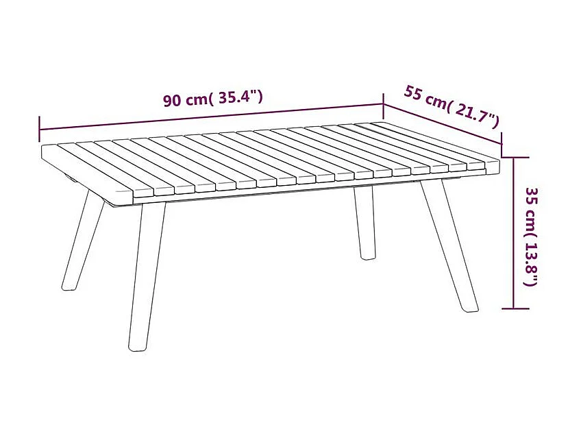 Salon de jardin 7 pcs avec coussins Bois d'acacia solide