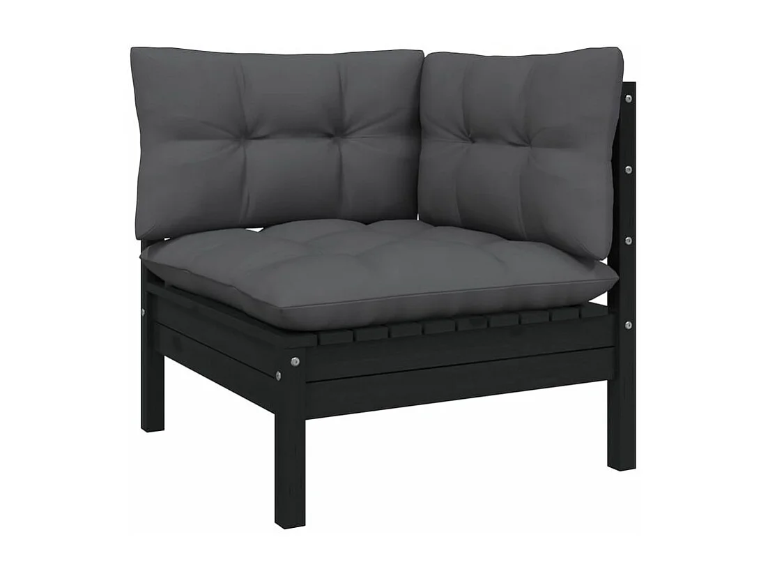 Salon de jardin 7 pcs avec coussins Bois de pin massif