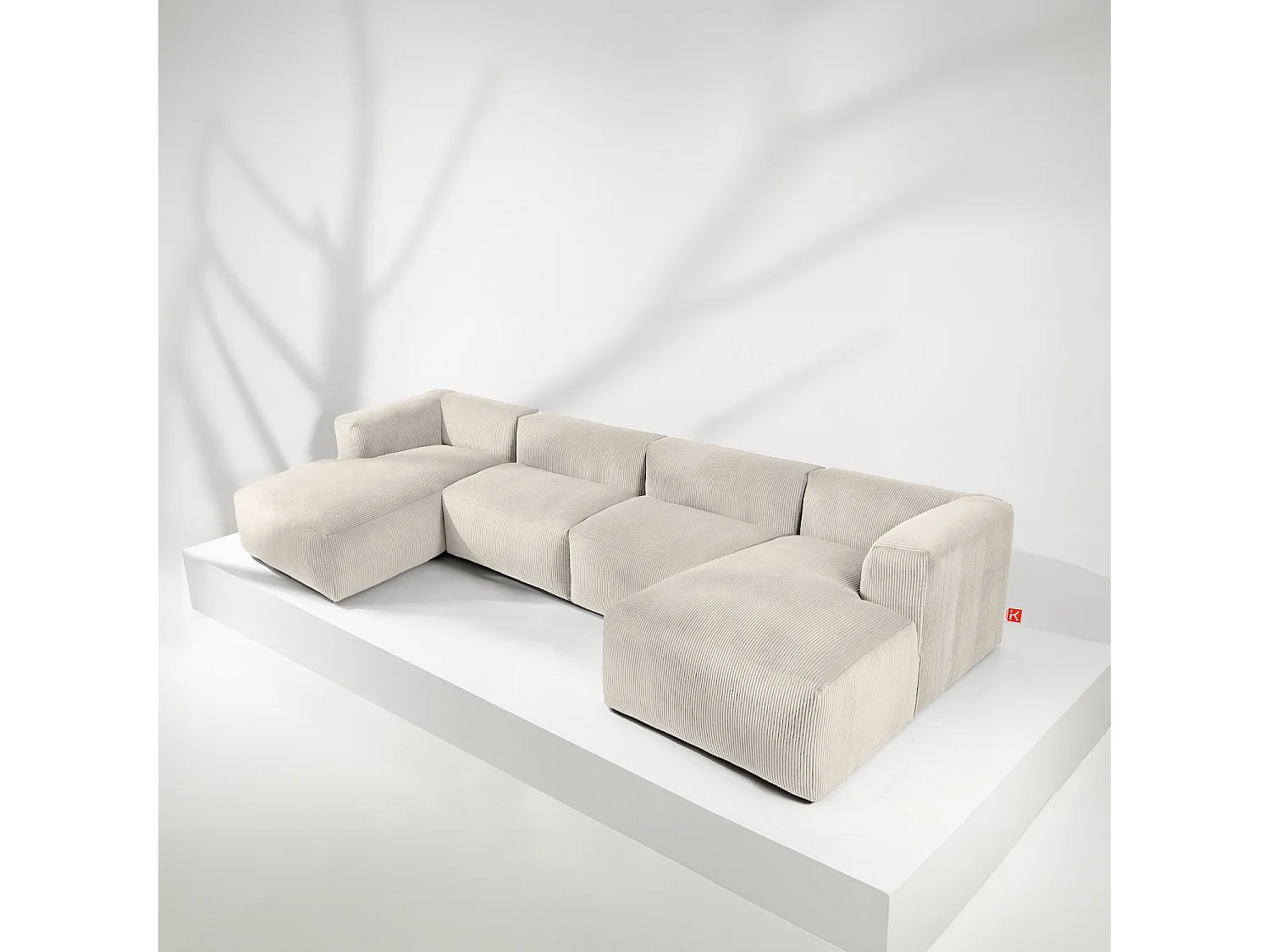 Wohnlandschaft BUFFO 9-Sitzer - Creme