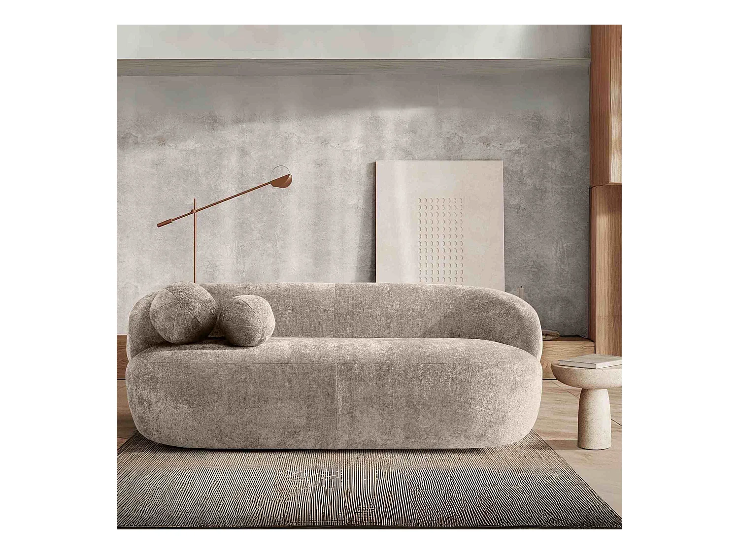 Sofa - modern - NELUM - 3-sitzer - Beige