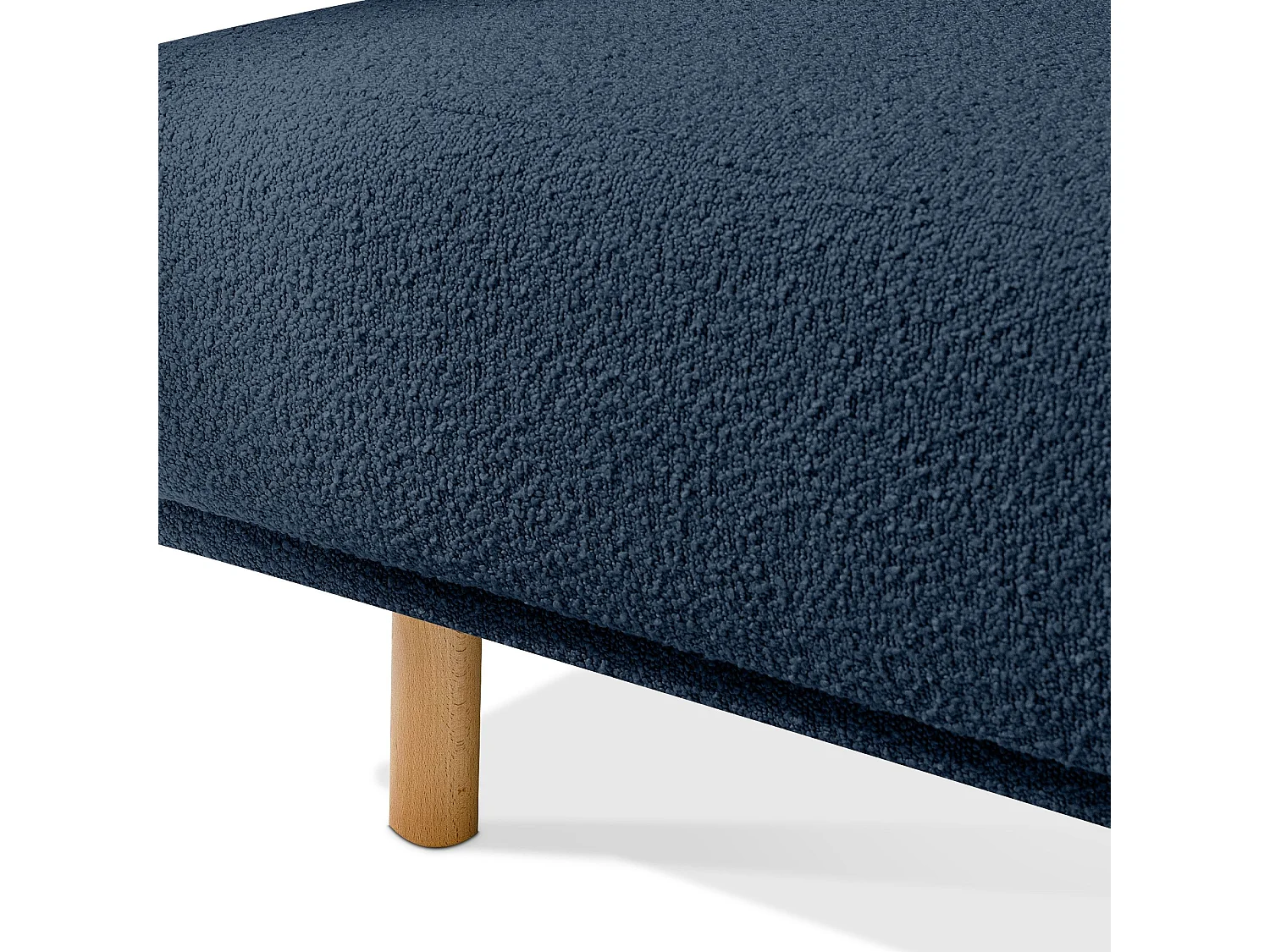 Sofa FOSERO - Ecksofa rechts - 3-Sitzer - Dunkelblau