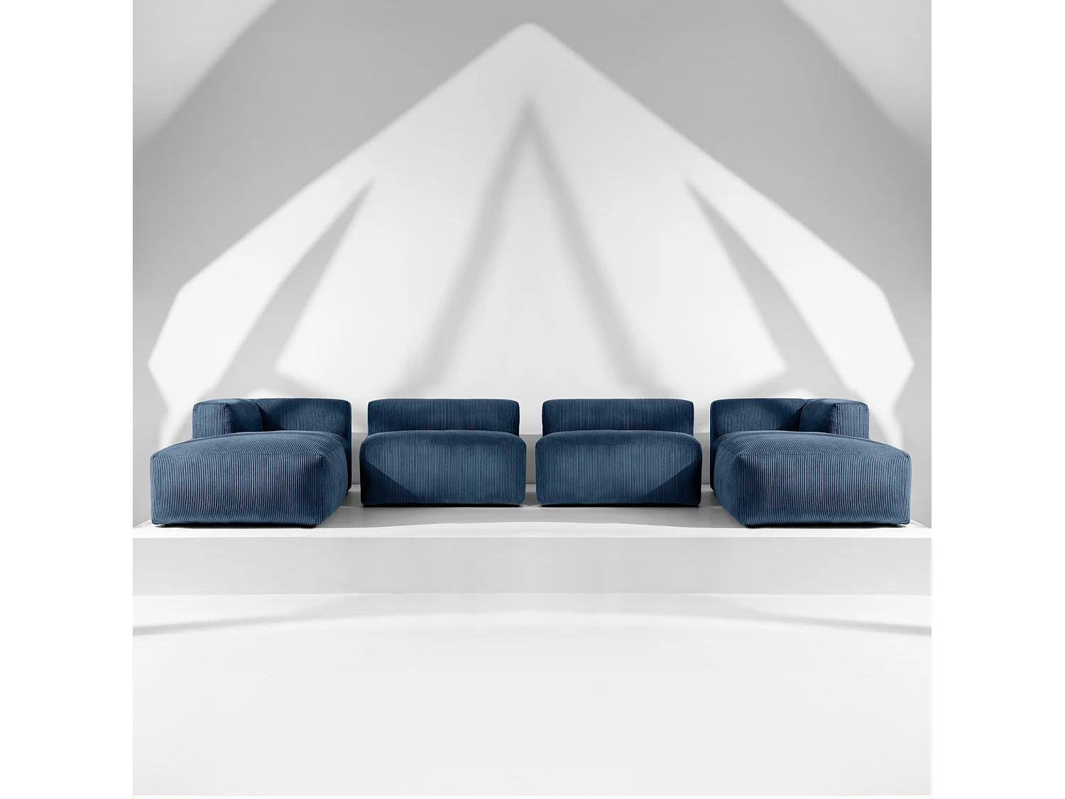 Wohnlandschaft BUFFO 9-Sitzer - Nachtblau