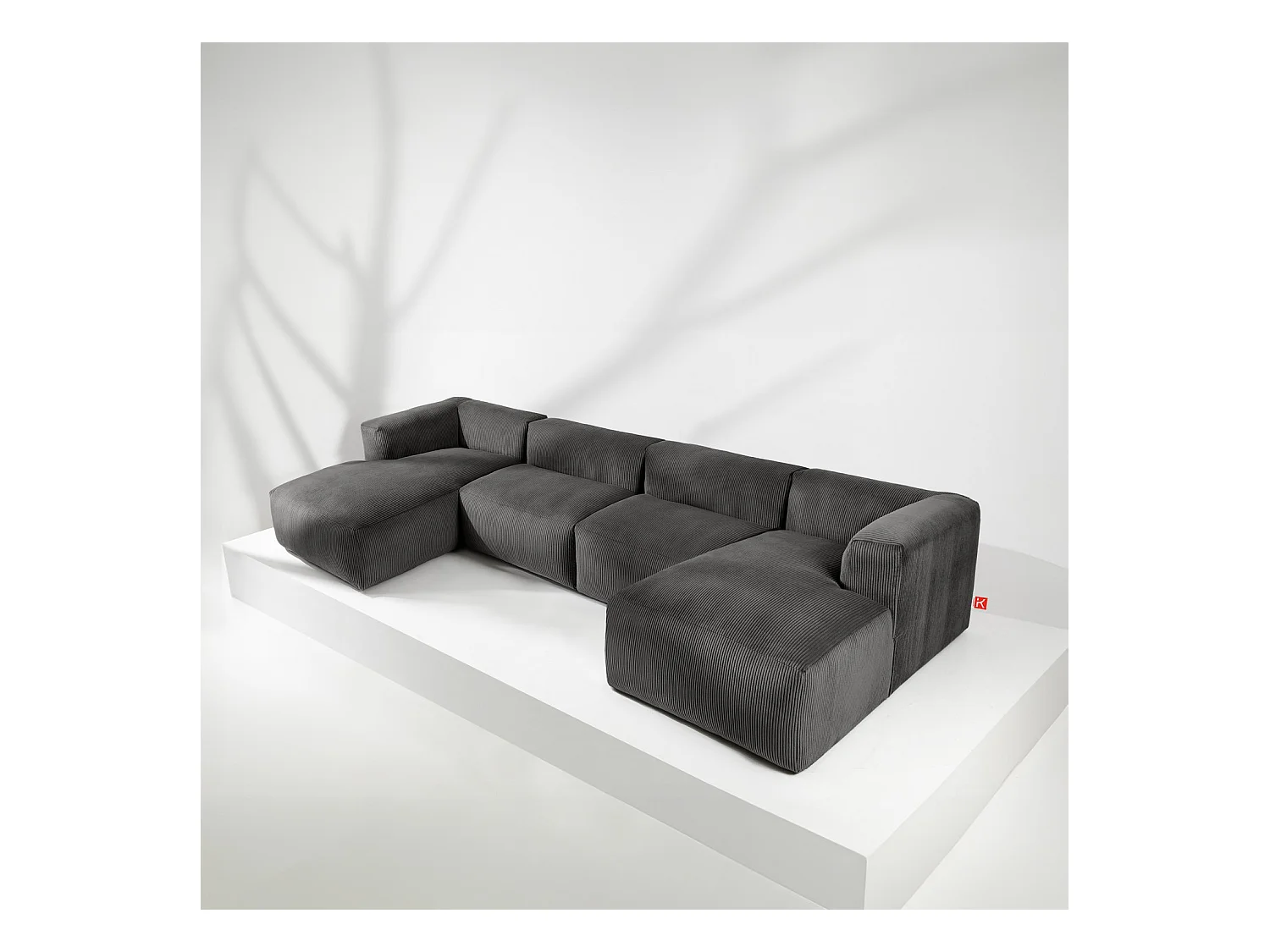 Wohnlandschaft BUFFO 9-Sitzer - Grau