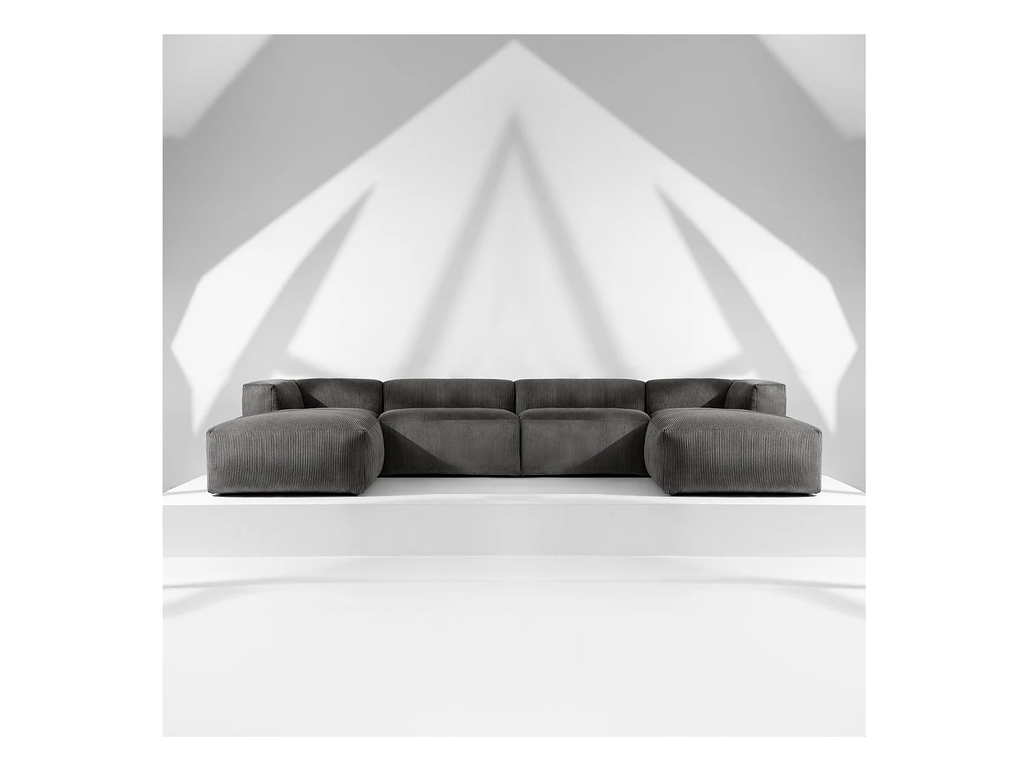 Wohnlandschaft BUFFO 9-Sitzer - Grau