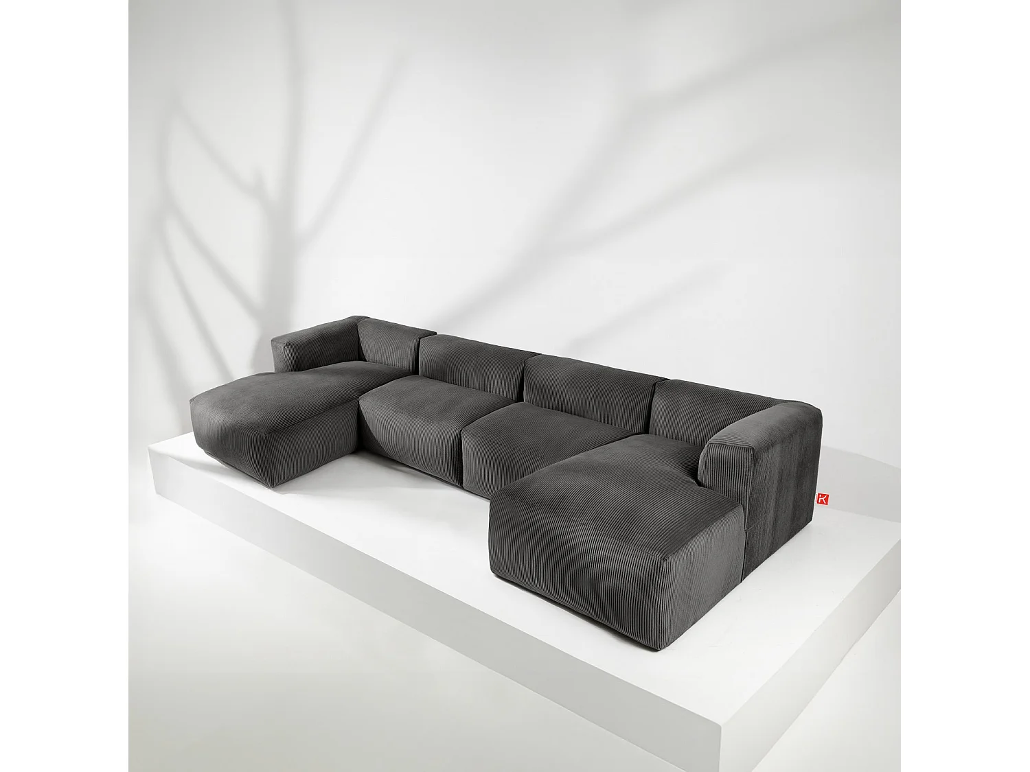 Wohnlandschaft BUFFO 9-Sitzer - Grau