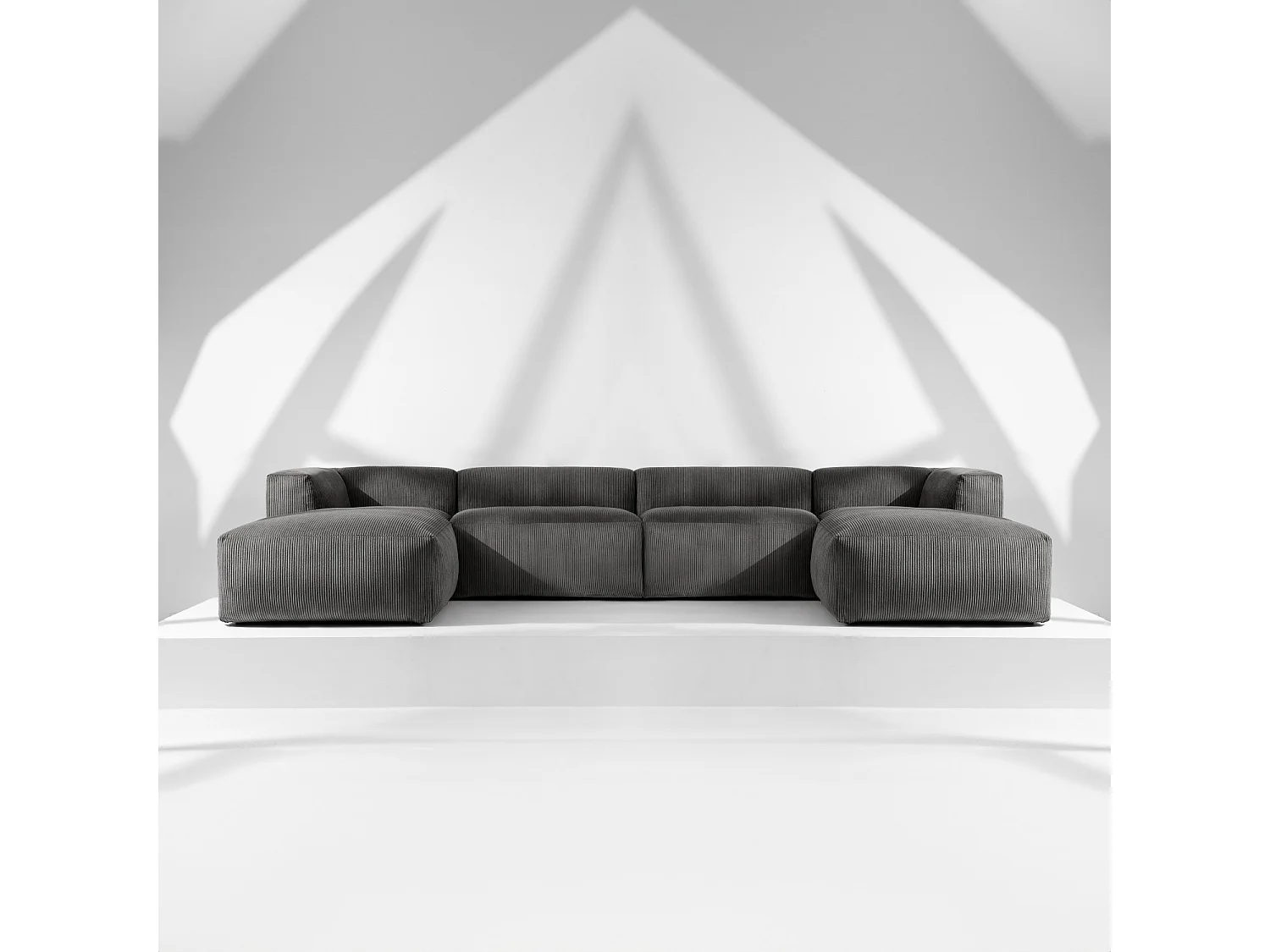 Wohnlandschaft BUFFO 9-Sitzer - Grau