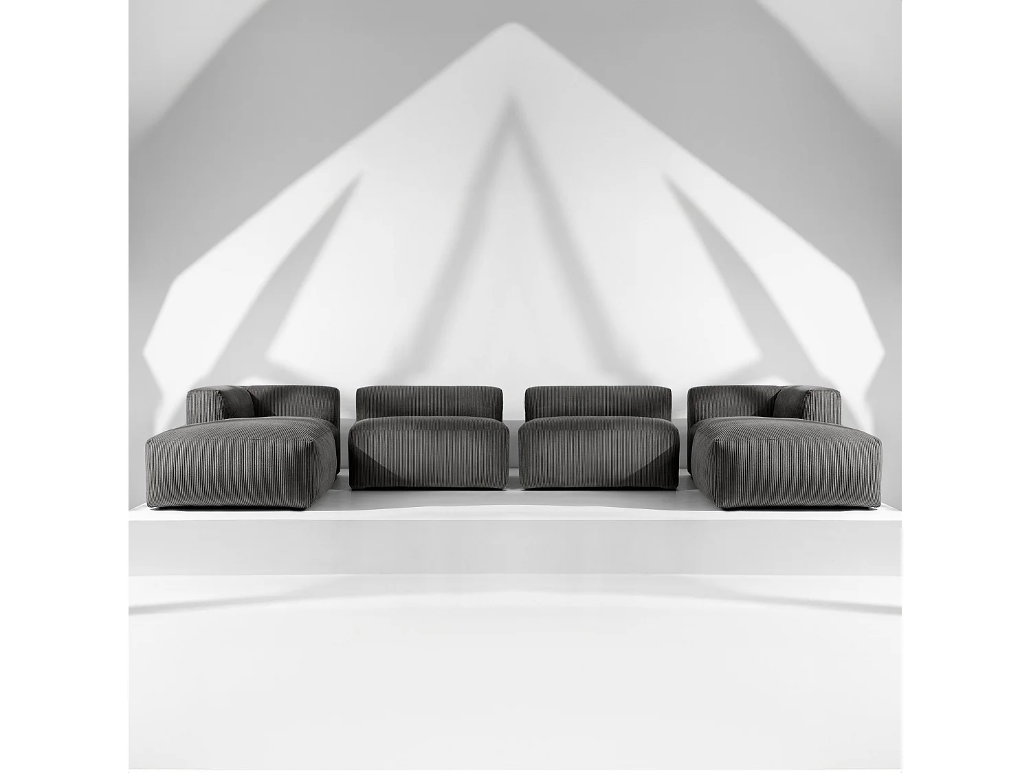 Wohnlandschaft BUFFO 9-Sitzer - Grau