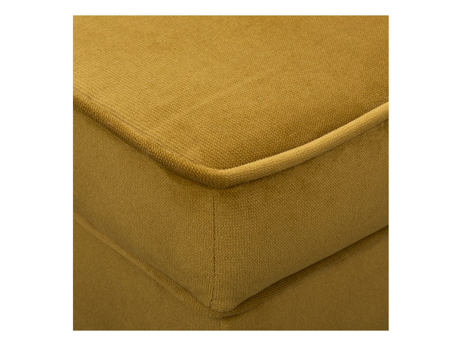 Ohrensessel Teramo mit Hocker bequemer Sessel Wohnung Relaxsessel  ( Kronos 01 - gelb)