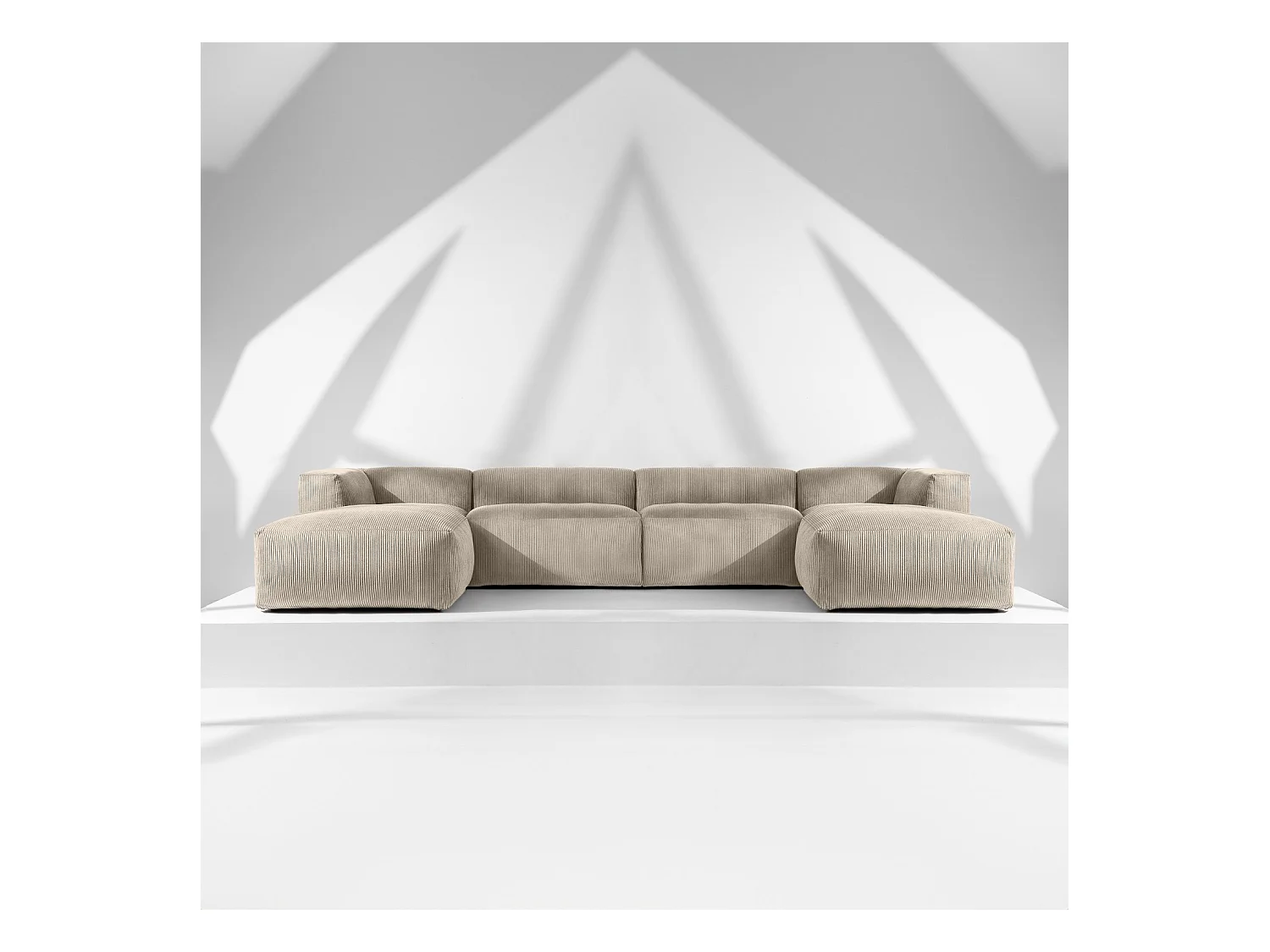 Wohnlandschaft BUFFO 9-Sitzer - Beige