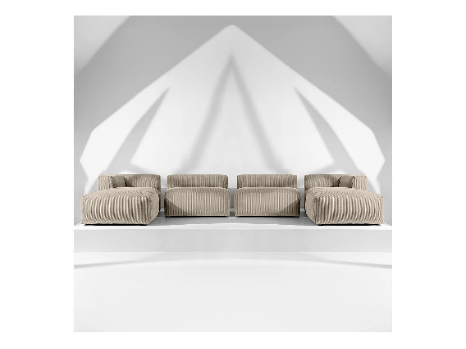 Wohnlandschaft BUFFO 9-Sitzer - Beige