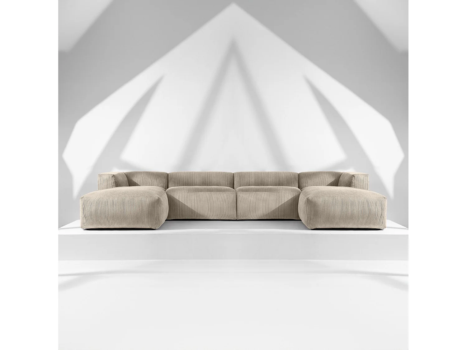 Wohnlandschaft BUFFO 9-Sitzer - Beige