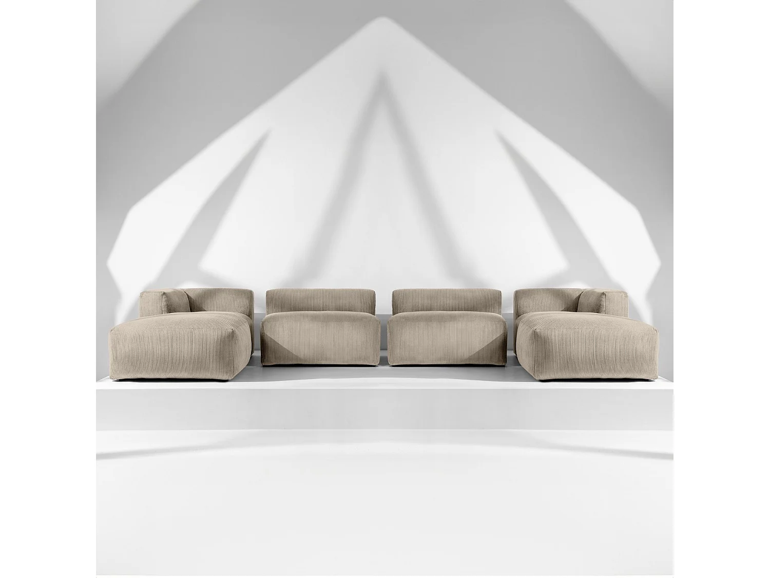 Wohnlandschaft BUFFO 9-Sitzer - Beige