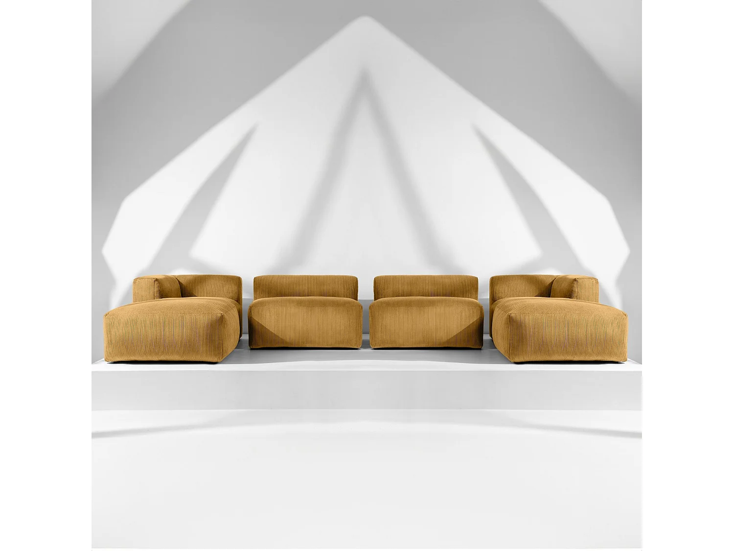 Wohnlandschaft BUFFO 9-Sitzer - Gelb