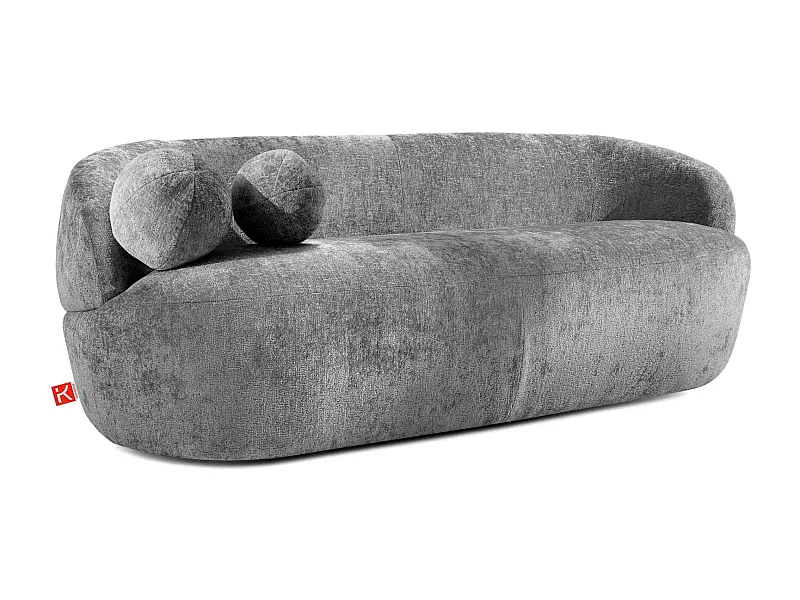 Sofa - modern - NELUM - 3-sitzer - Grau