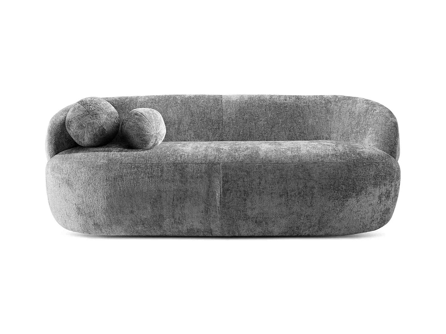 Canapé droit - 3 places NELUM - Gris