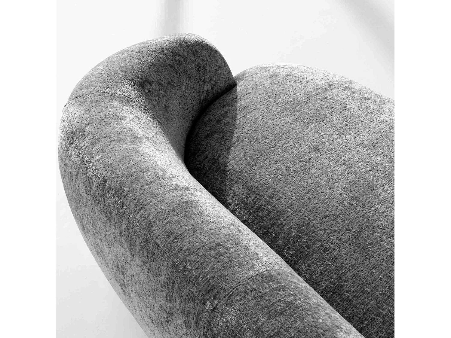 Canapé droit - 3 places NELUM - Gris