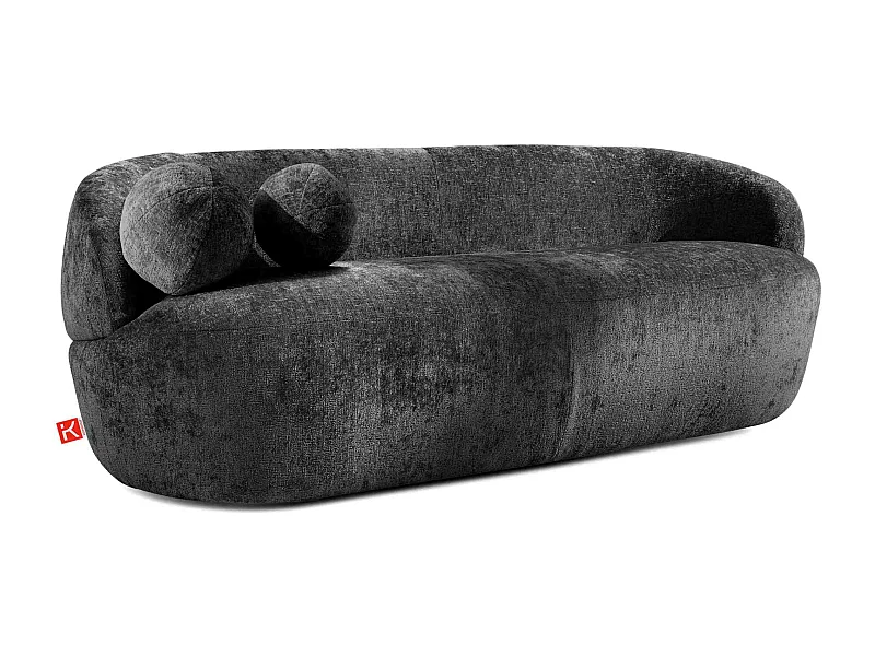 Sofa - modern - NELUM - 3-sitzer - Anthrazit