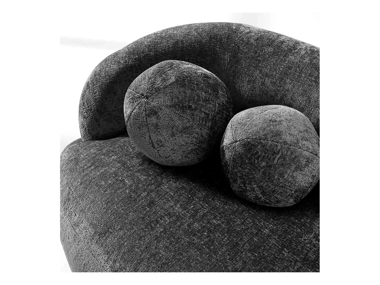 Sofa - modern - NELUM - 3-sitzer - Anthrazit