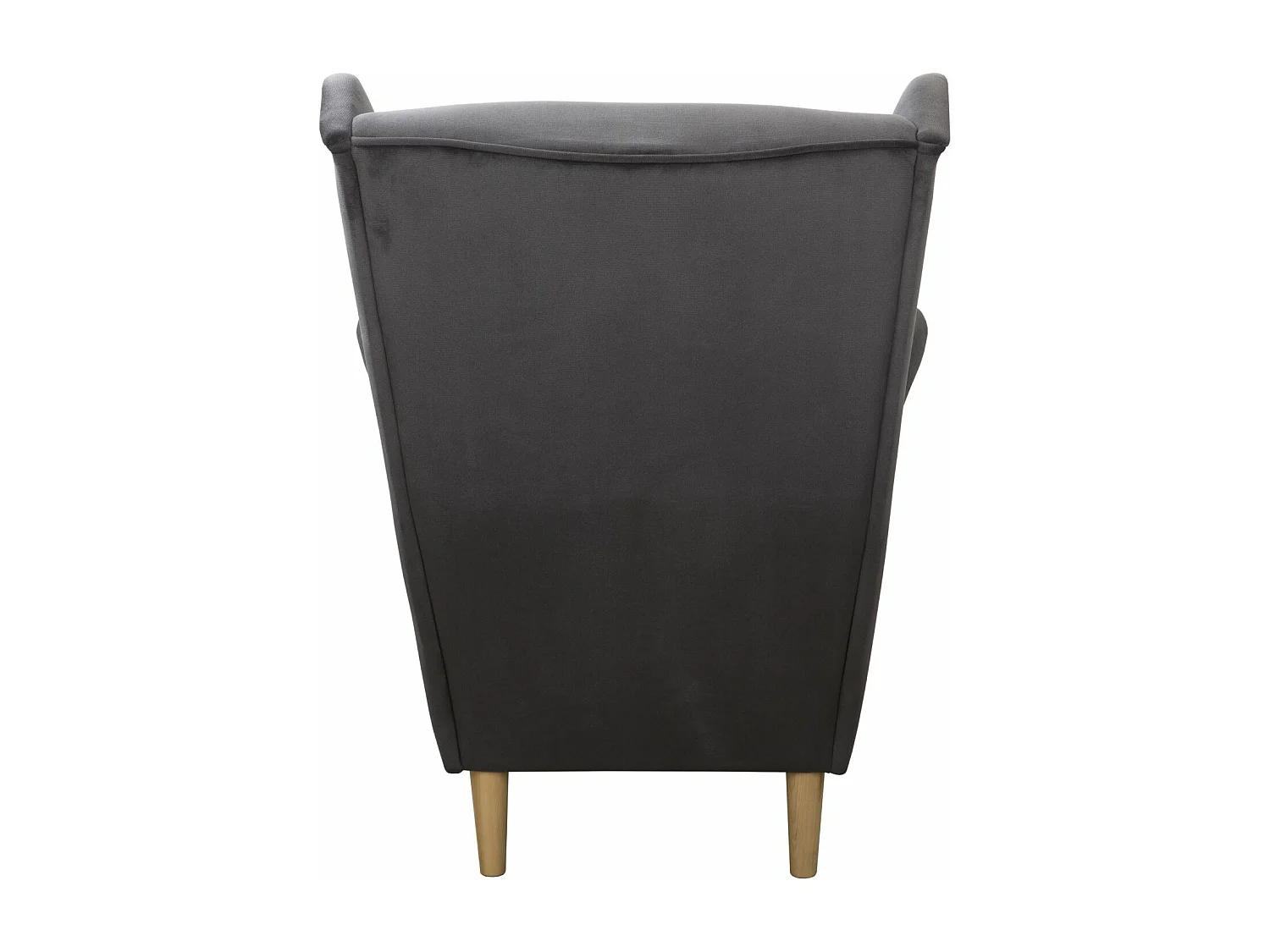 Ohrensessel Teramo mit Hocker bequemer Sessel Wohnung Relaxsessel (Kronos 22 - grau)