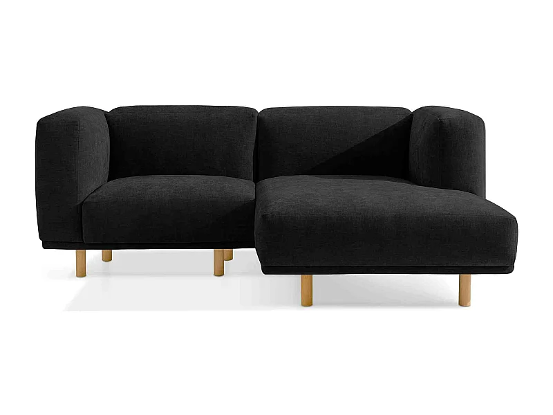 Sofa FOSERO - Ecksofa rechts - 3-Sitzer - Anthrazit