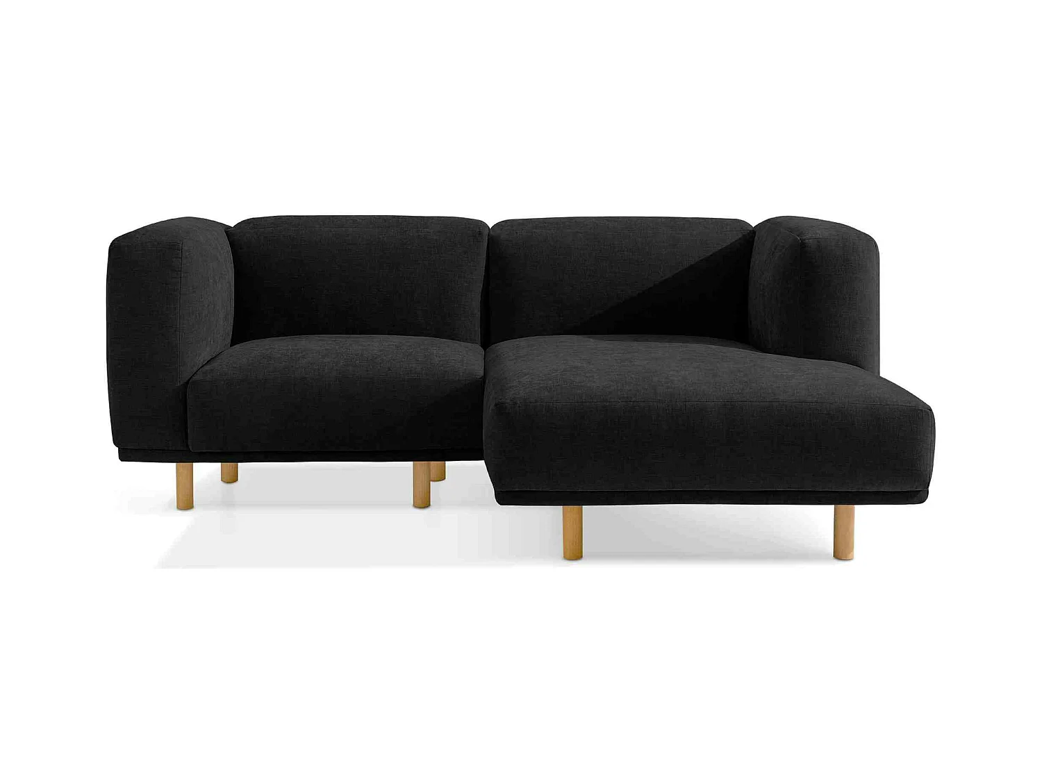 Sofa FOSERO - Ecksofa rechts - 3-Sitzer - Anthrazit