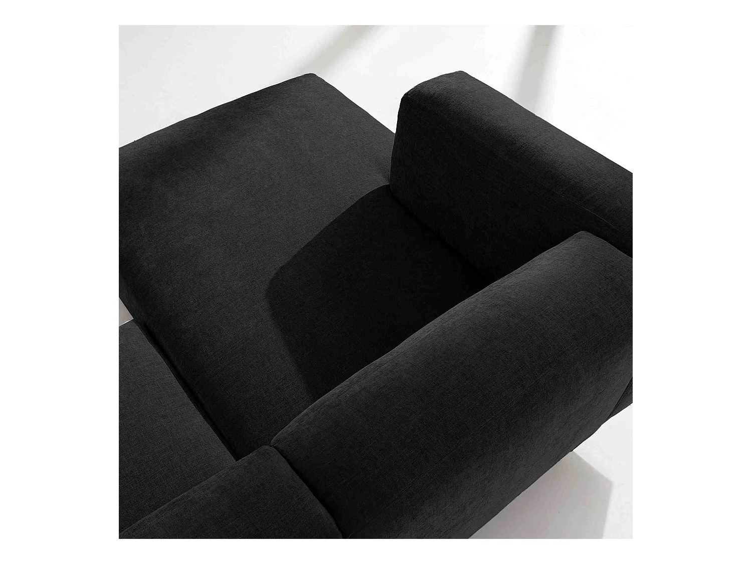 Sofa FOSERO - Ecksofa rechts - 3-Sitzer - Anthrazit