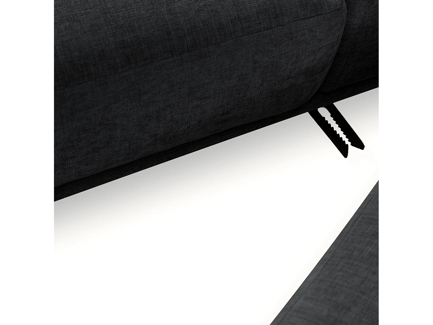 Sofa FOSERO - Ecksofa rechts - 3-Sitzer - Anthrazit