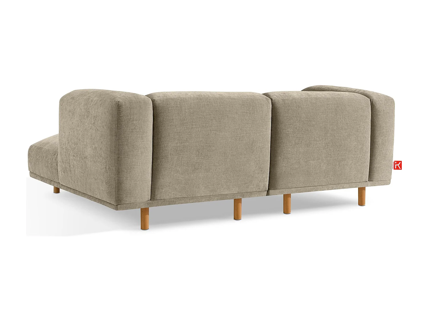 Canapé d'angle droit - FOSERO - 3 places - Beige