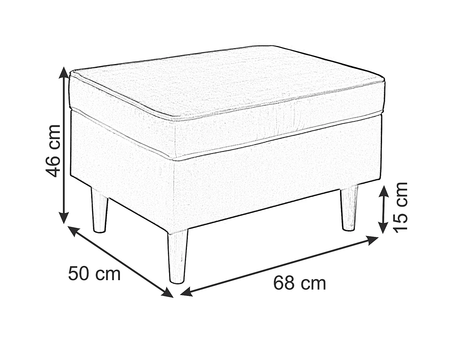Ohrensessel Teramo mit Hocker Hocker bequemer Sessel Wohnung Relaxsessel  (Kronos 27 - rosa)